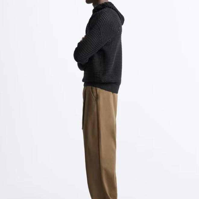 Knitted Pullover Long Sleeve Crochet Mens Hoodies