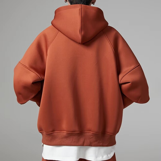 Heavyweight Premium Oversized Basic Full Zip Hoodie