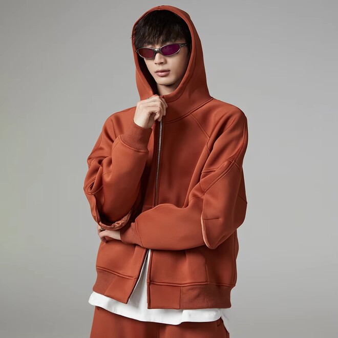 Heavyweight Premium Oversized Basic Full Zip Hoodie