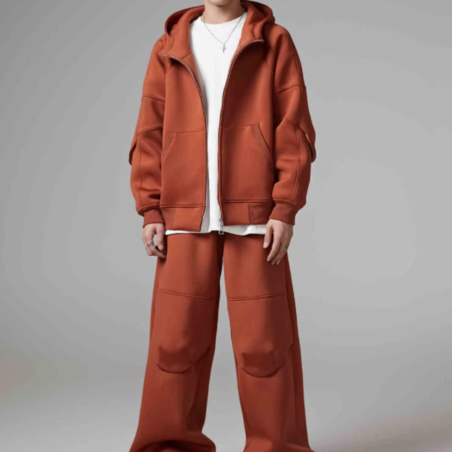 Heavyweight Premium Oversized Basic Full Zip Hoodie