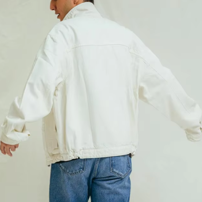 New Design Button Pocket Mens Denim Jacket