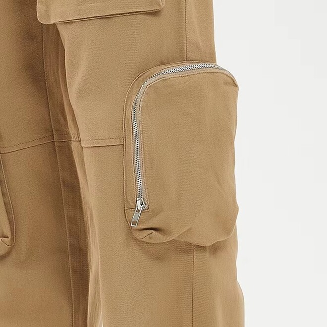 Vintage Washed Velcro Cuff Cargo Pant for Men