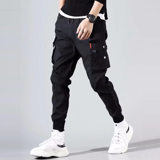 Wholesale 3 Prs of Autumn Multiple Pockets Hip Hop Trousers
