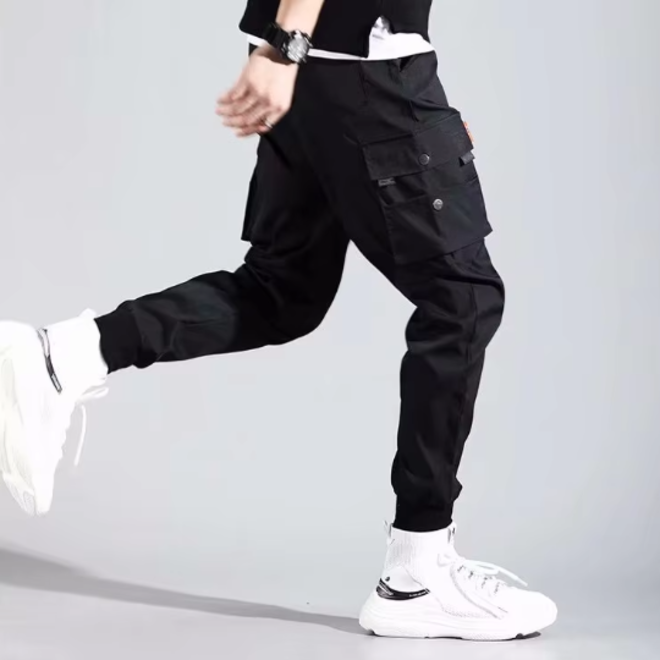 Wholesale 3 Prs of Autumn Multiple Pockets Hip Hop Trousers