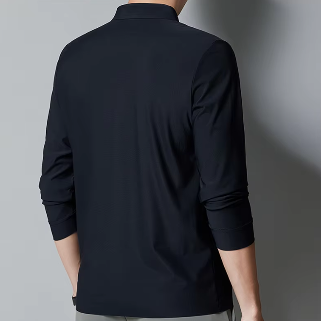 Wholesale 2 Pcs of Business Long Sleeves Polo Shirts