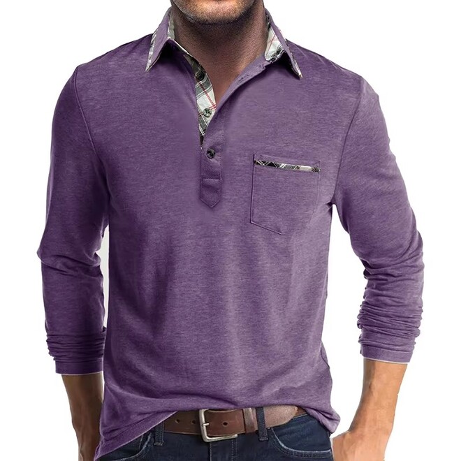 Mens Long Sleeved Layer Polo Shirts