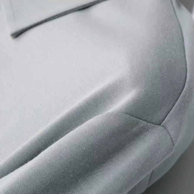 High Bottom Long Sleeved Cotton Polo Shirts for Men