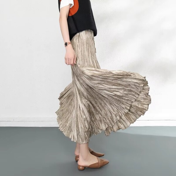 Womens High Waist A line Umbrella Skirt