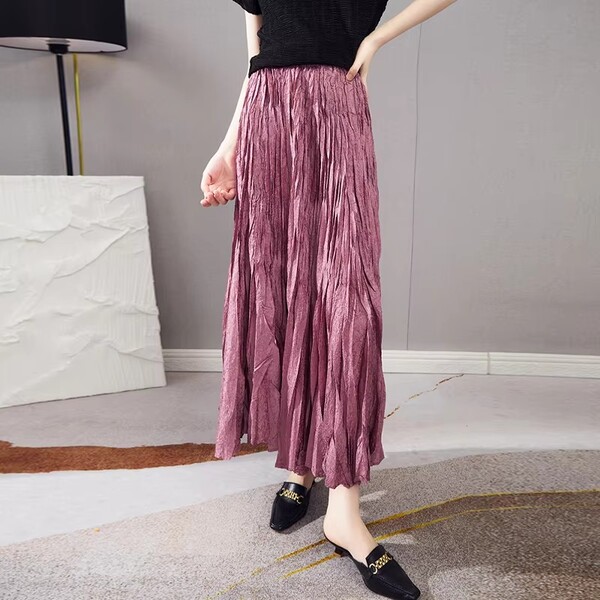 Womens High Waist A line Umbrella Skirt