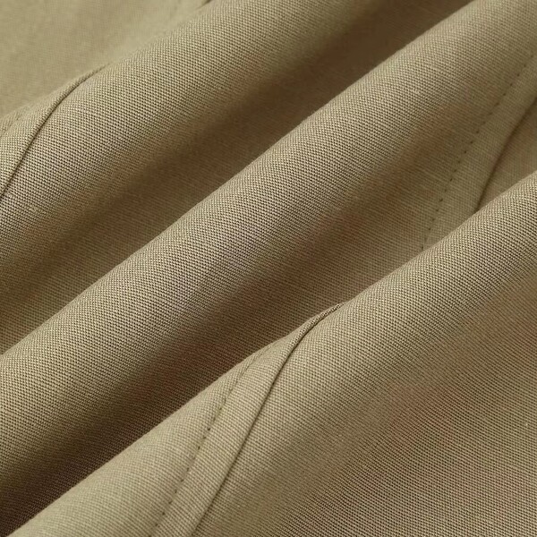 High Waisted Cowl Mid Length Skirt